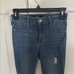 Hollister Blue minimally ripped Denim Jeans